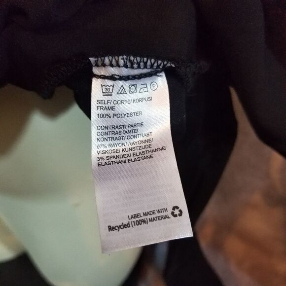 Halston Black Tie Back Blouse Size Small - Picture 5 of 5